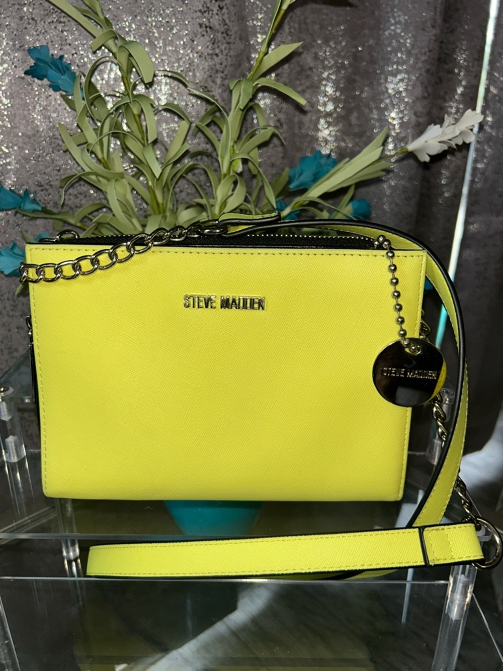 Steve Madden Neon Yellow Crossbody Bag